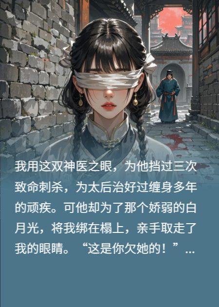 献眼救命治太后！他宠白月光夺我眼，皇族全部陪葬！无广告TXT