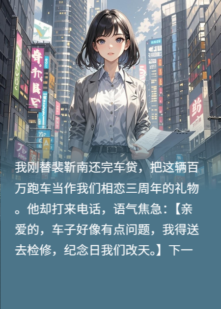 主角是裴靳南庄晓棠的小说叫什么名字？-花间书城