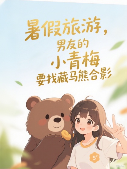 暑假旅游，男友的小青梅非要找藏馬熊合影