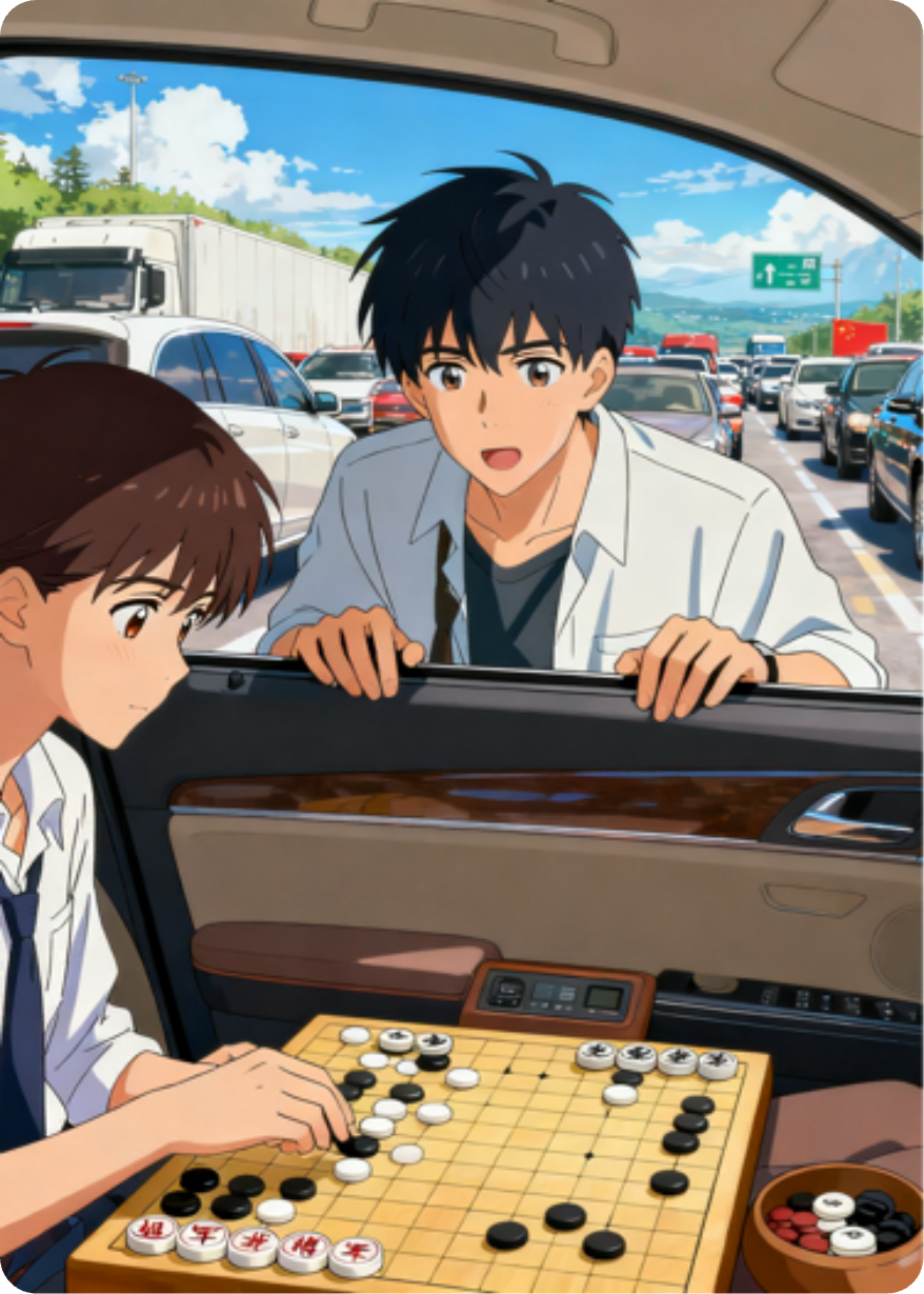 堵在高速：赢个女友回家