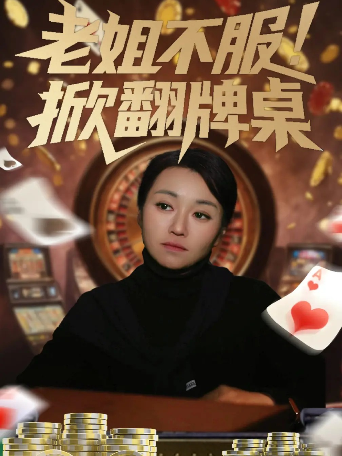 老姐不服！掀翻牌桌