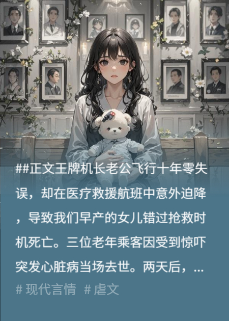 機(jī)長(zhǎng)老公意外迫降害死女兒，我讓他悔瘋