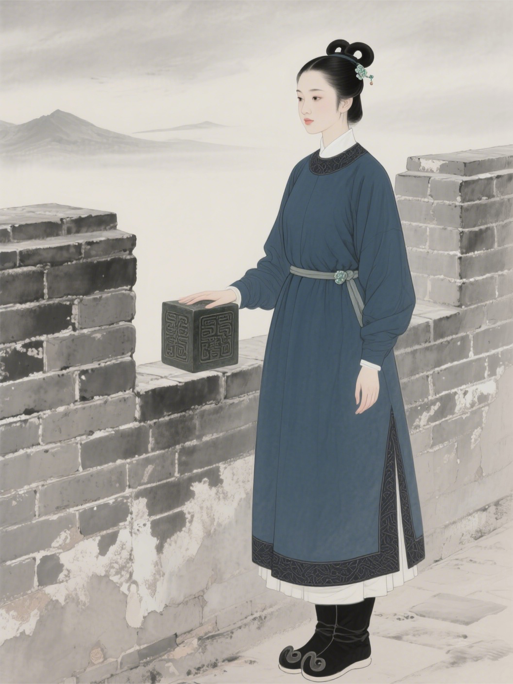 手握玉璽，滿城跪求我登基
