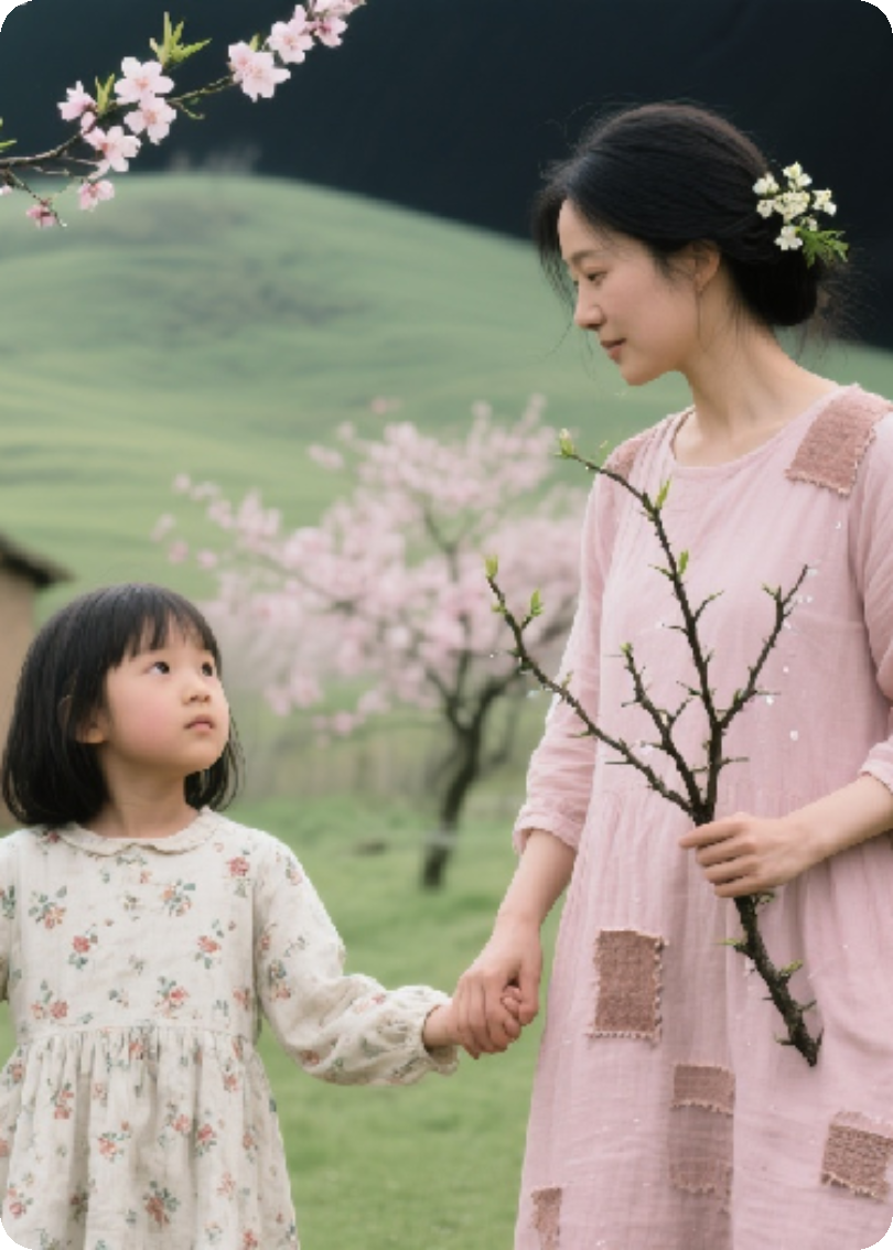 荊棘之際，桃花灼灼