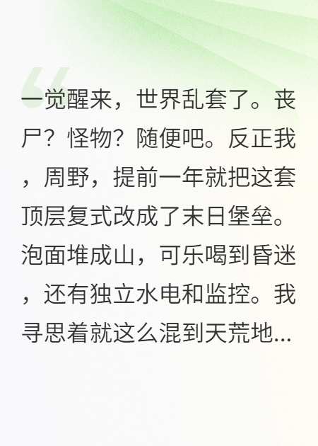 末世囤貨，她管我叫業(yè)主