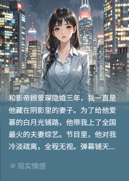 和影帝公上戀綜，他當(dāng)眾羞辱我后，我繼承他家百億家產(chǎn)