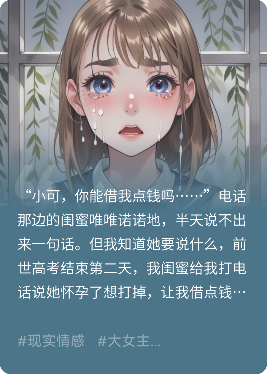 閨蜜未婚先孕找我借錢(qián)打胎
