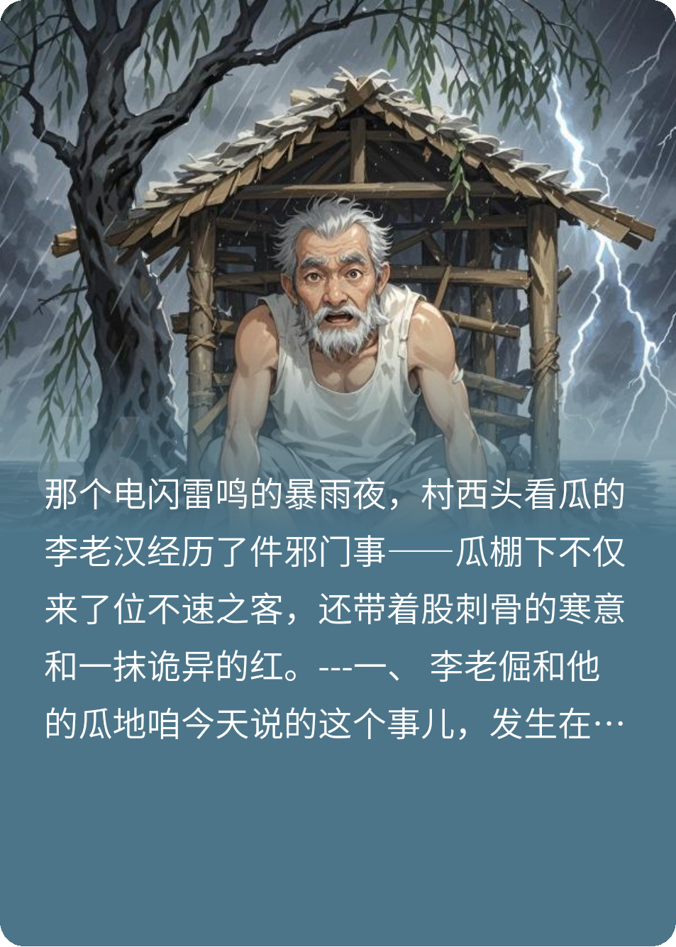 精怪借人氣避雷劫老漢離奇喪命！