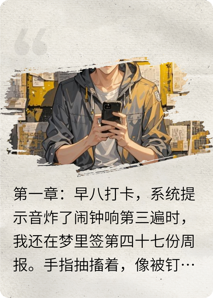 我，工牌還沒摘，人先覺醒了