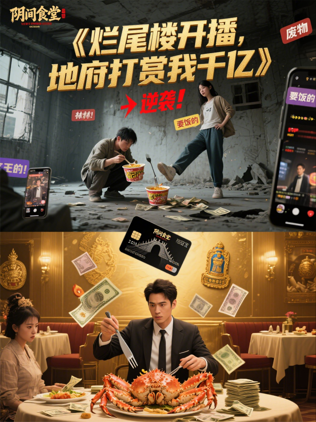 烂尾楼开播，地府打赏我千亿