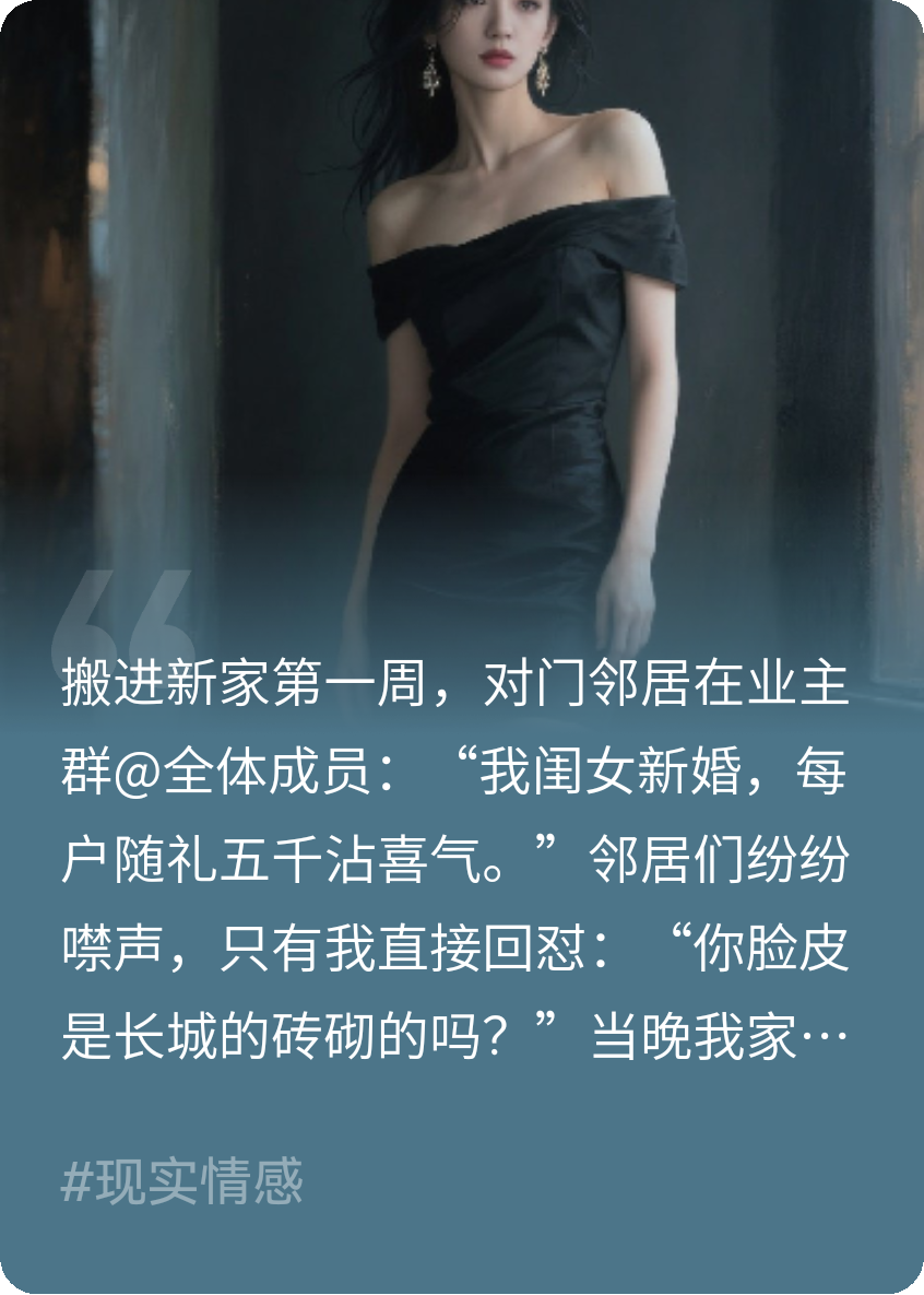 恶邻讹诈五千礼金之后