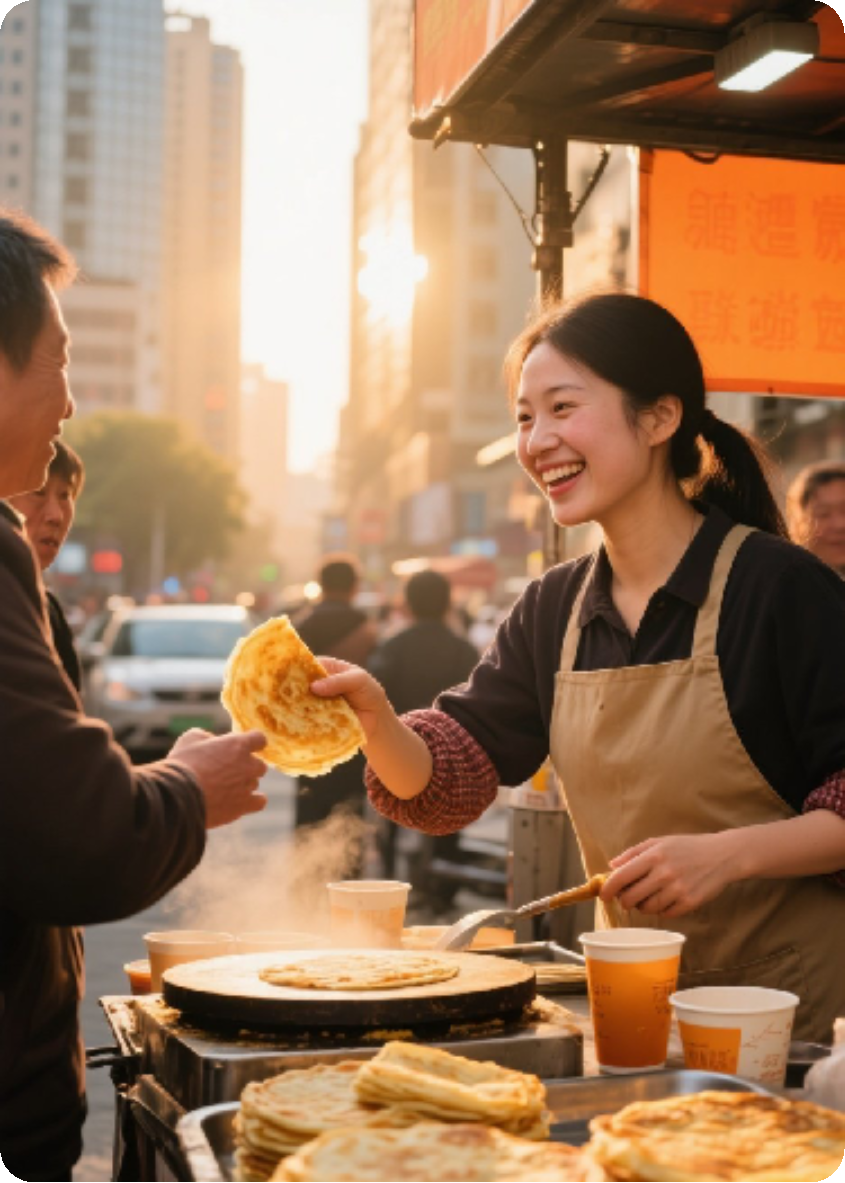離婚后我靠煎餅攤爆紅
