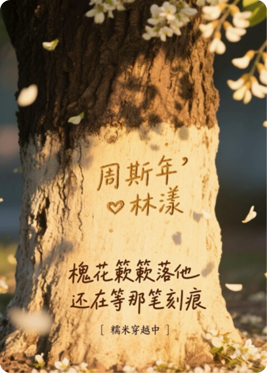 槐花簌簌落，他還在等那筆刻痕