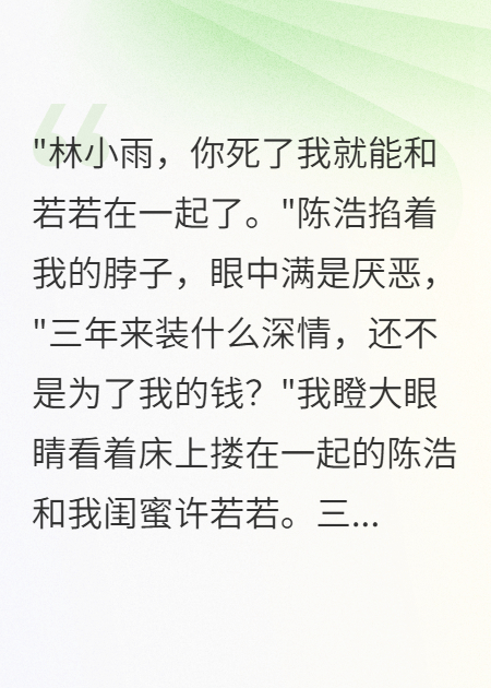 閨蜜給我男友三萬讓他演戲