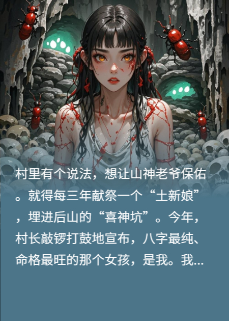 全村活埋我祭山神，我反手屠了喜神坑