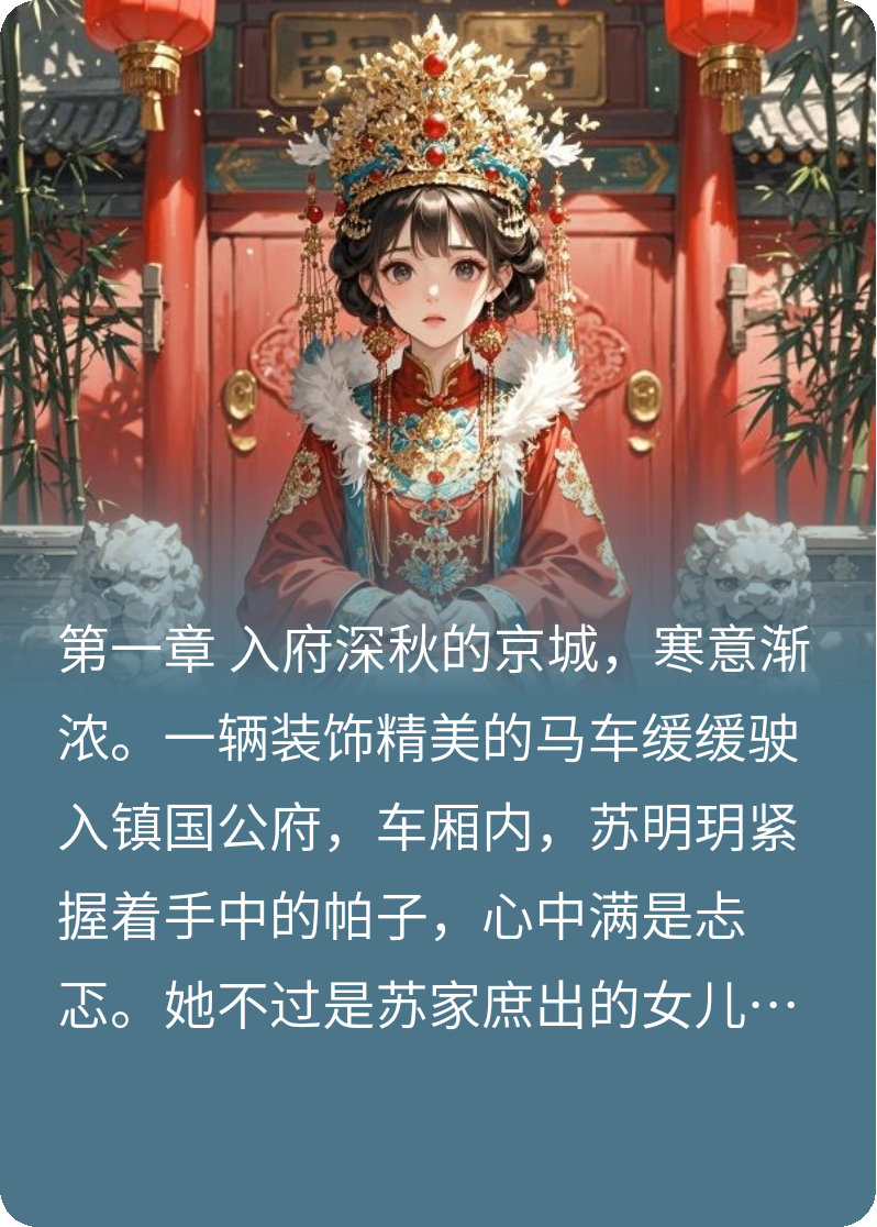 什么作品的主角叫苏明玥陆承渊？