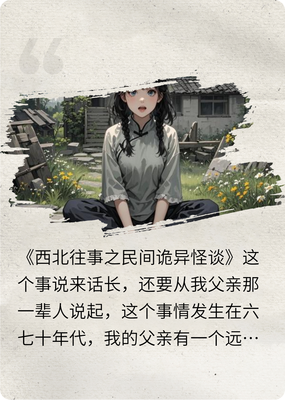 西北往事之民間詭異怪談