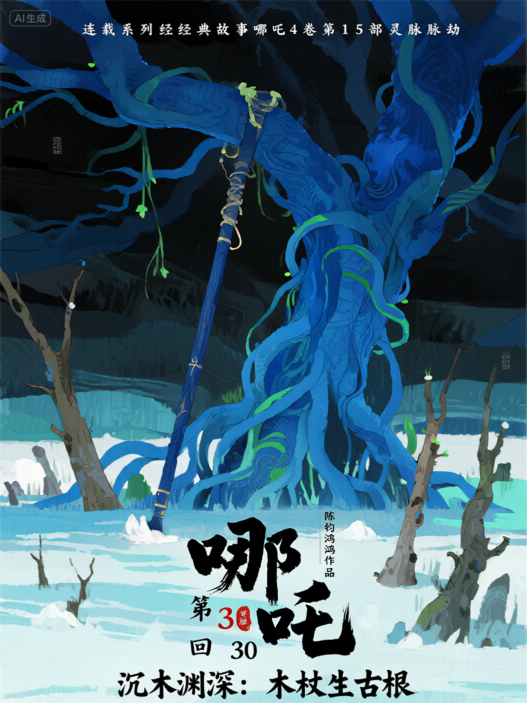 哪吒4卷第15部靈脈劫第30回沉木淵深：木杖生古根