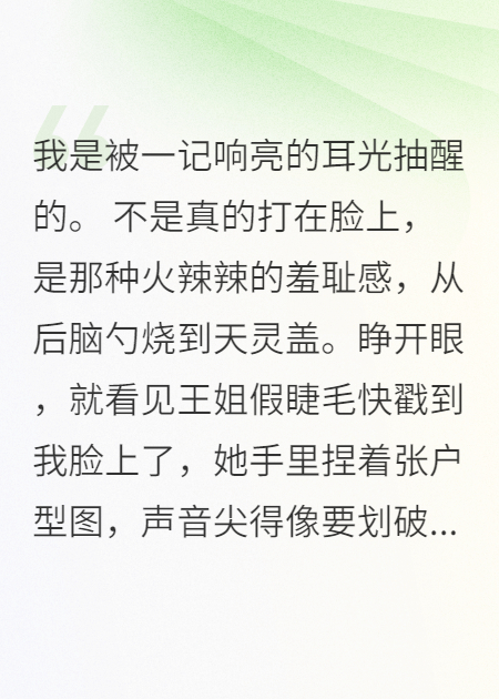 完结版小说被骂不懂房产？我成销冠打脸众人小说全集在线下载阅读（中介小林昨天）