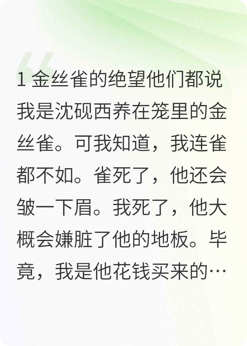葬我于他心上人歸來那天