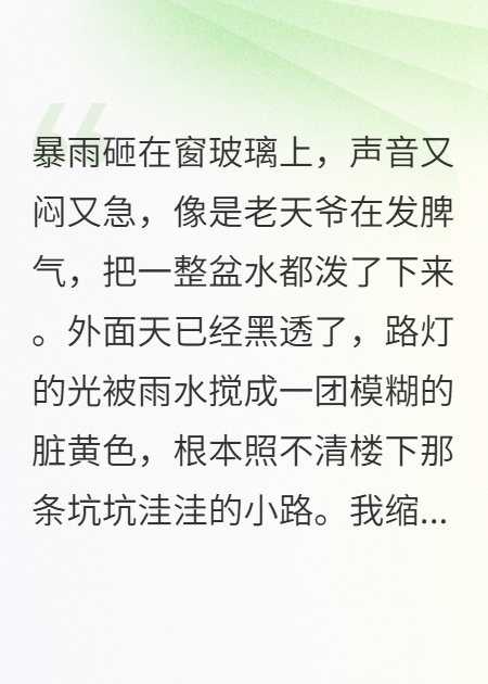 捡来的穷男友是亿万总裁