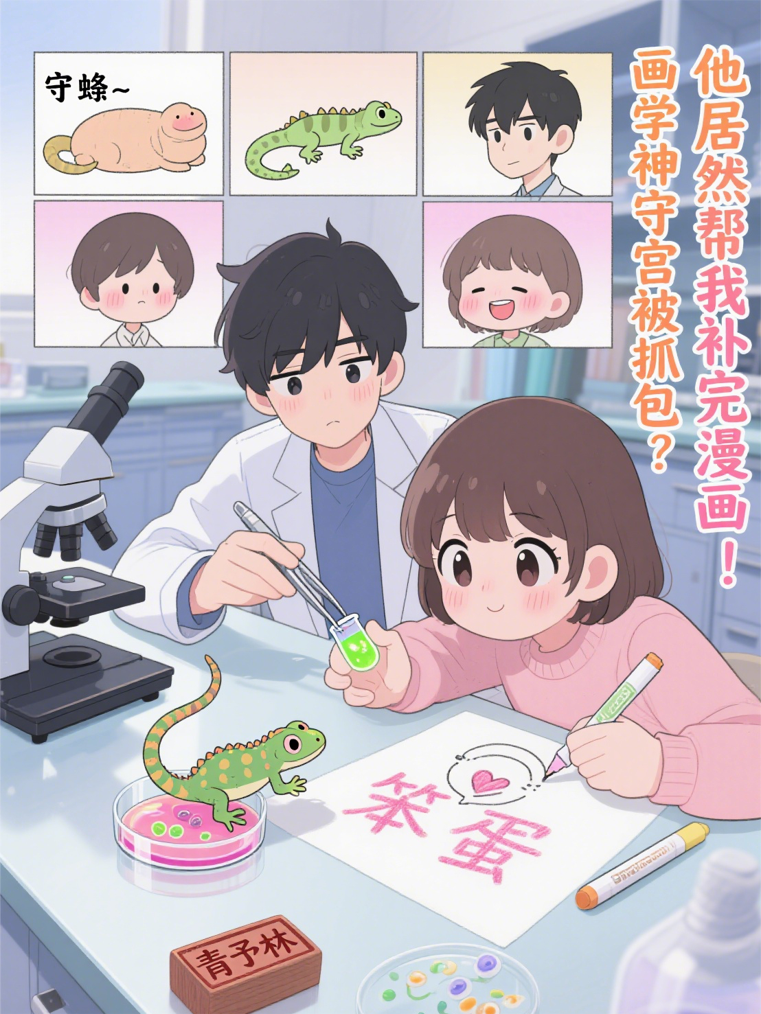 救命！夜爬頂樓偷發(fā)光標(biāo)本，撞上學(xué)神藏守宮！
