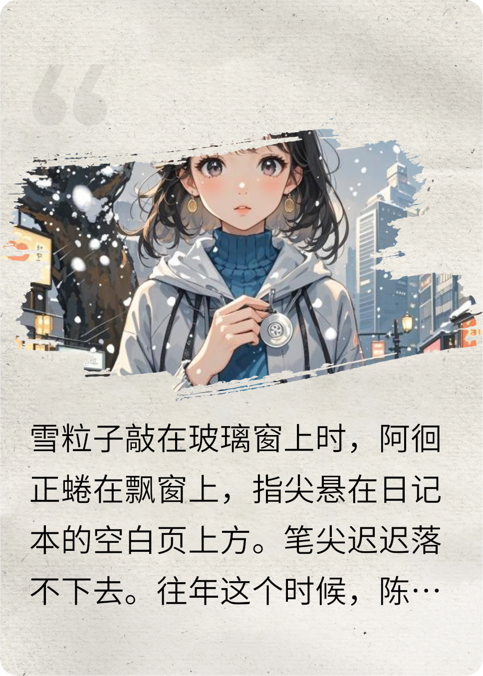 指间的"雪”忆整本阅读热更章节（阿徊）_本站精选 