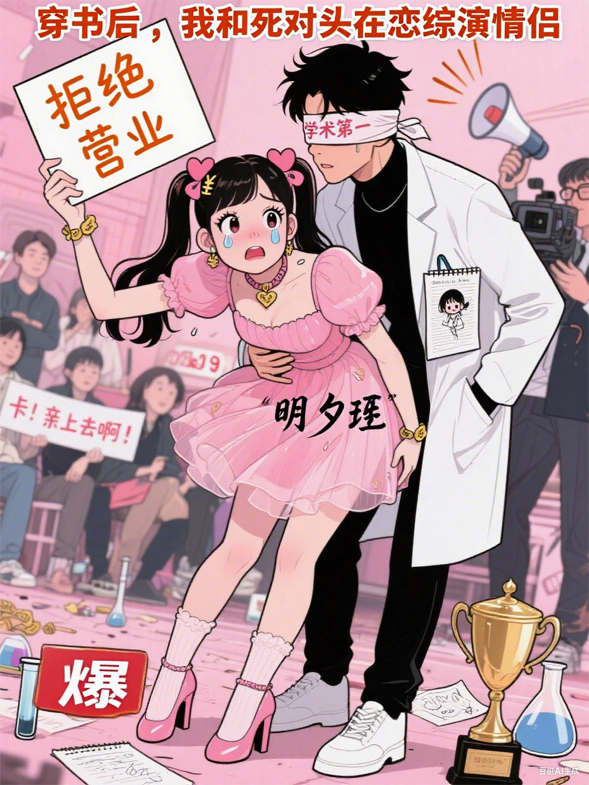 穿書后，我和死對頭在戀綜演情侶