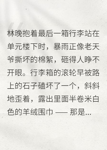 暴雨里的婚戒