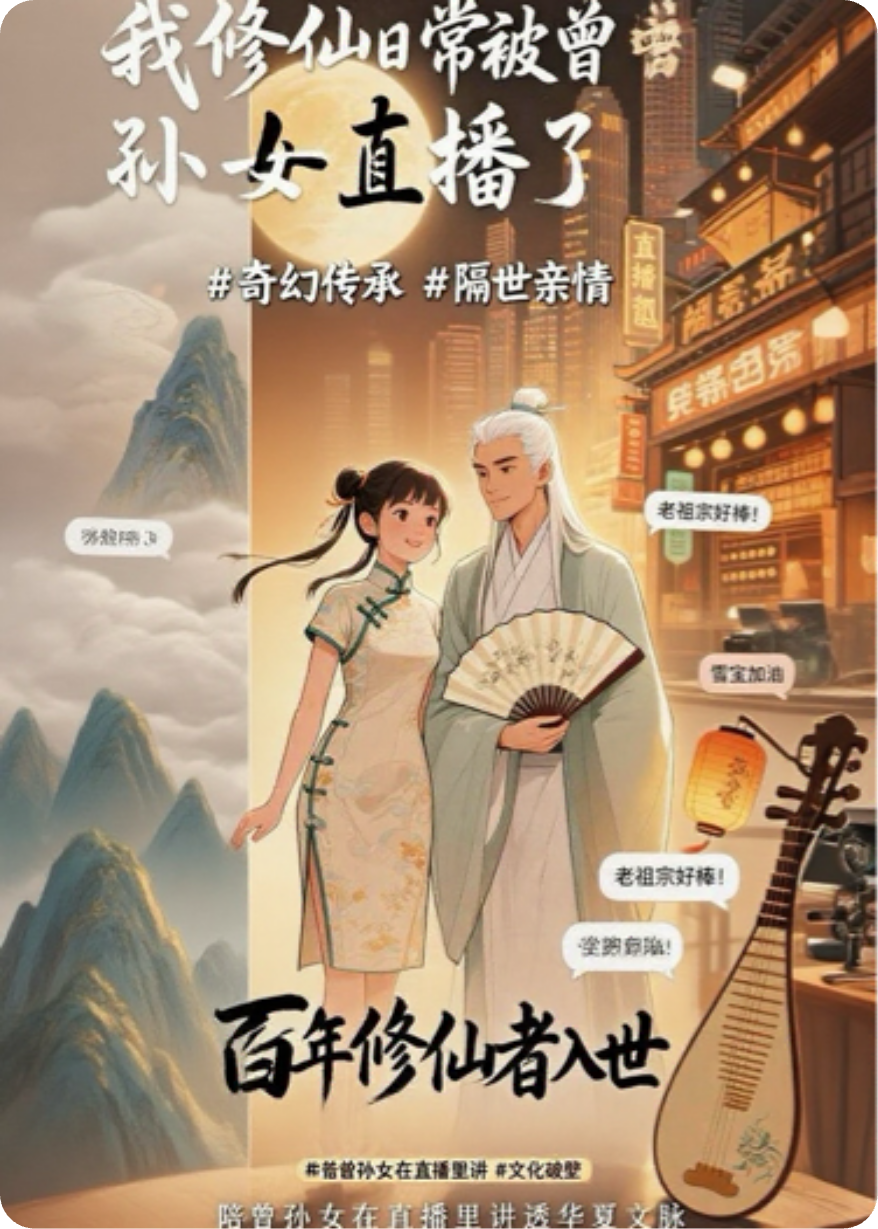 我修仙的日常被曾孫女直播了
