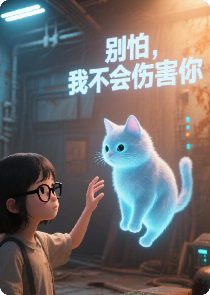 當(dāng)社恐少女撿到會(huì)說(shuō)話(huà)的AI貓