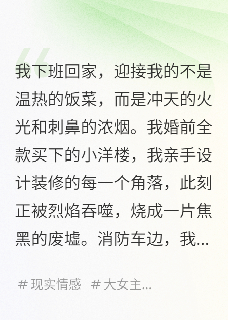 渣男他媽把我的房子燒了