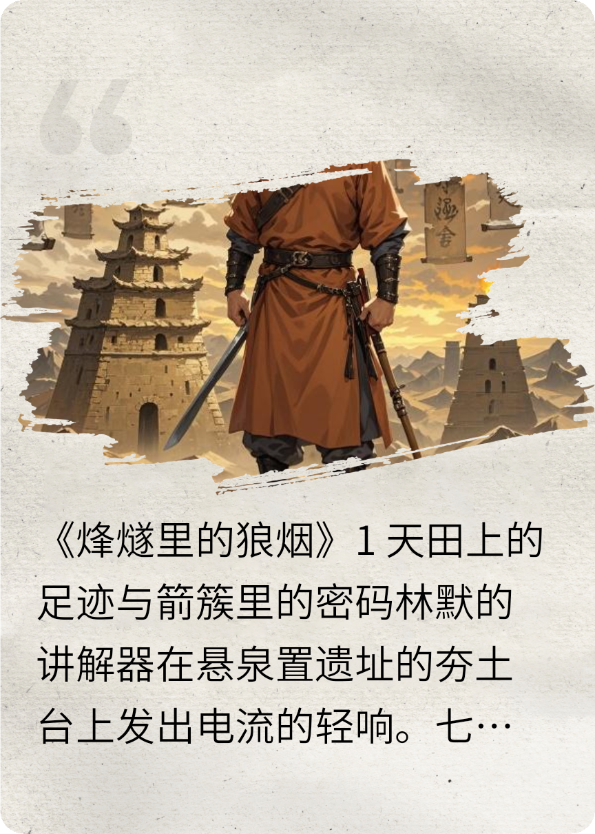導(dǎo)游的時空筆記14：烽燧里的狼煙