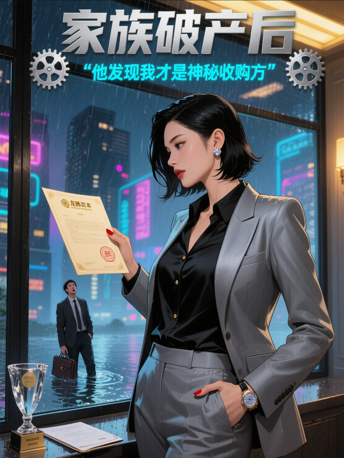 家族破產(chǎn)后，他發(fā)現我才是神秘收購方