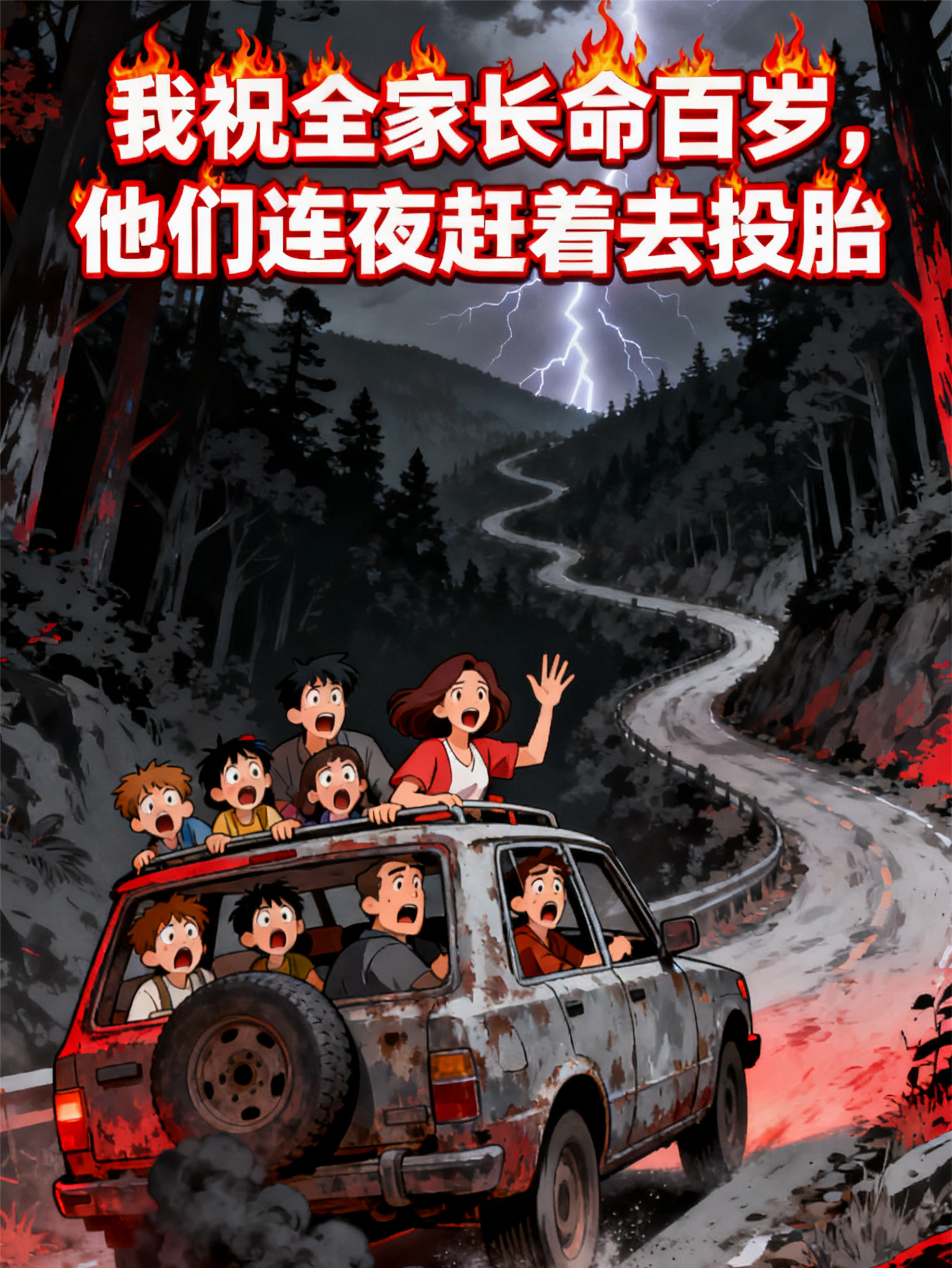 我祝全家长命百岁，他们连夜赶着去投胎爆款短剧