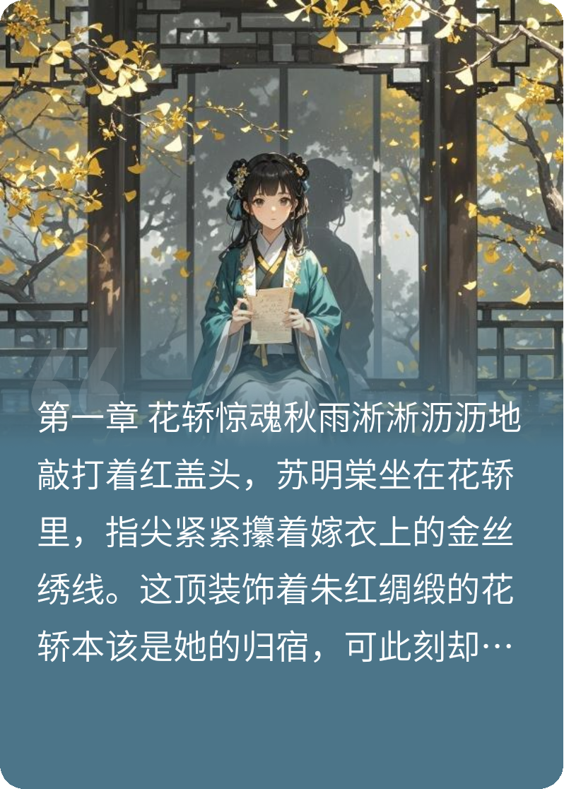 苏明棠顾明远的故事出自哪本小说？