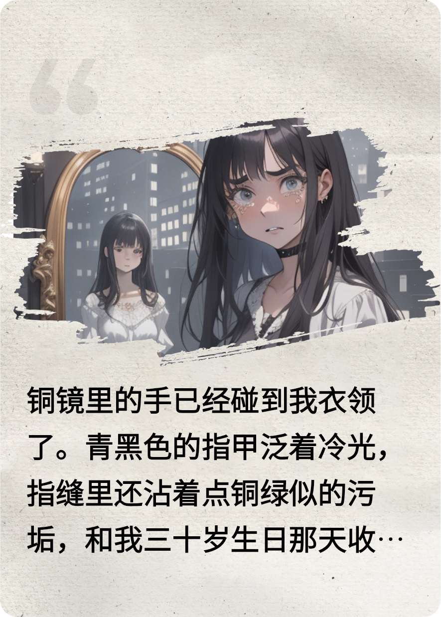 收匿名銅鏡后，每天凌晨三點(diǎn)見(jiàn)白裙女喊救孩子
