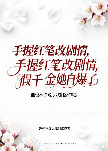手握红笔改情节，假千金她自爆了
