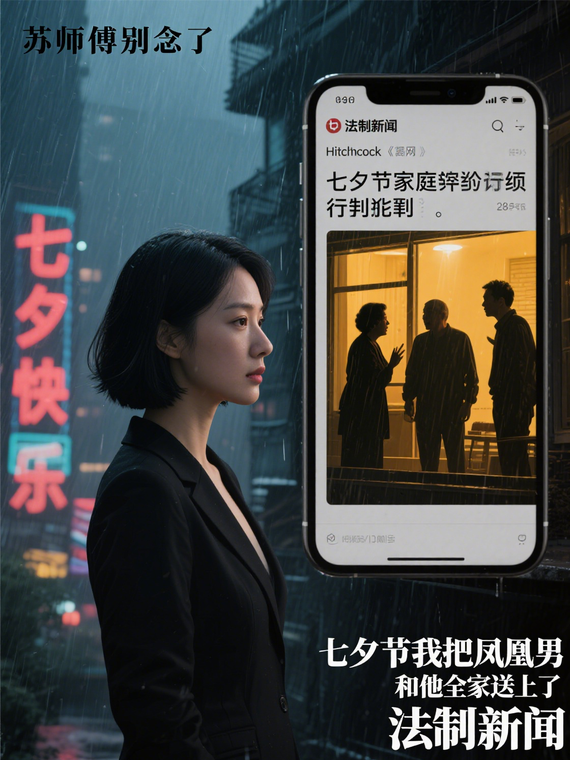 七夕節(jié)我把鳳凰男送上了法制新聞