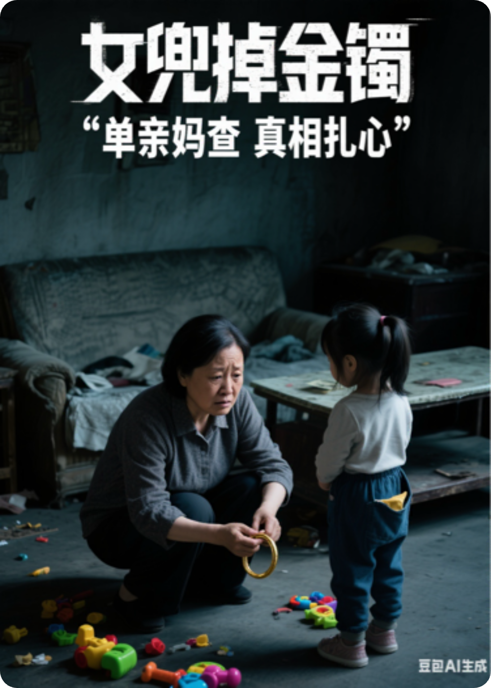 女兜掉金鐲，單親媽查真相扎心