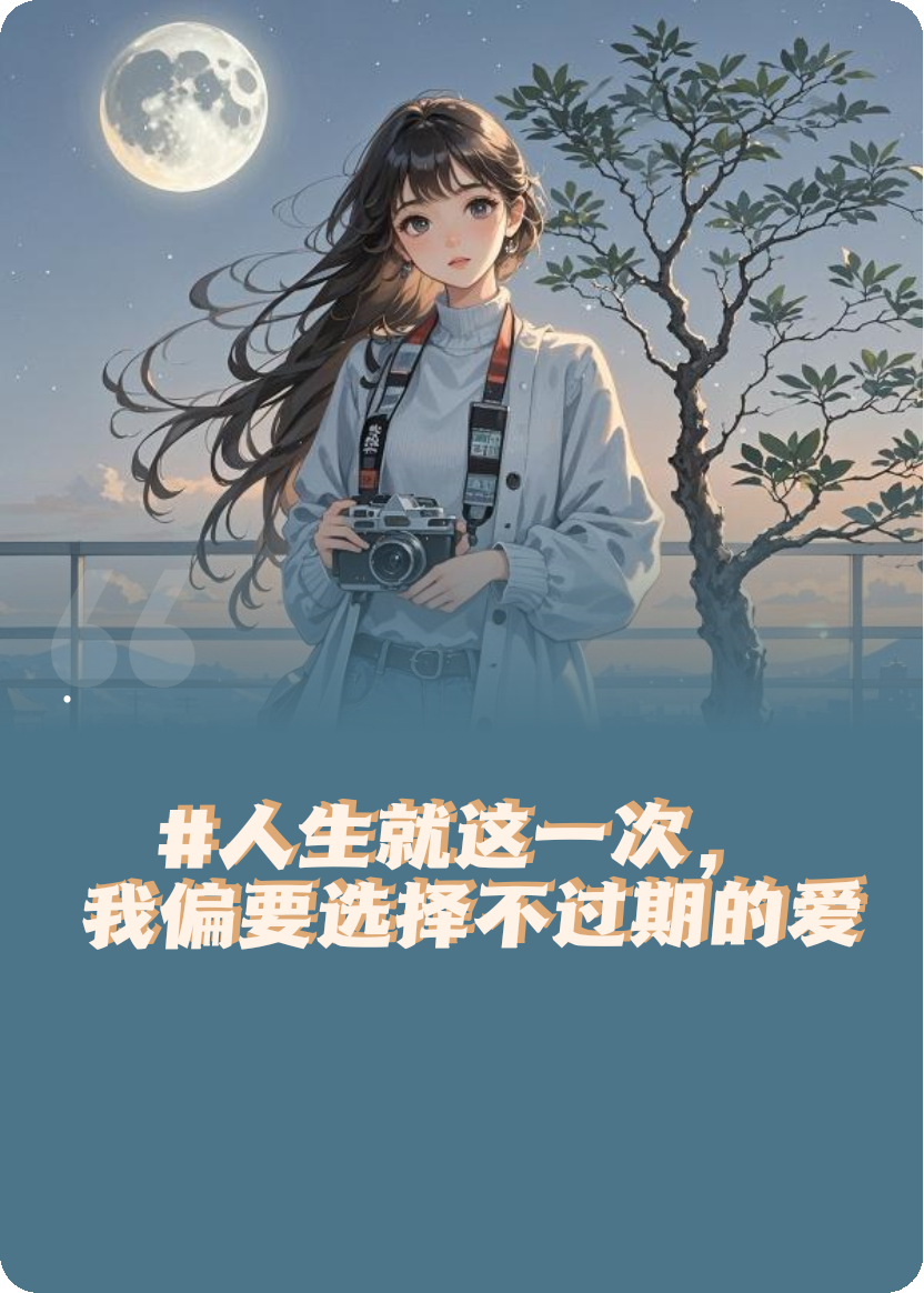 人生這一世，我偏要選擇不過期的愛