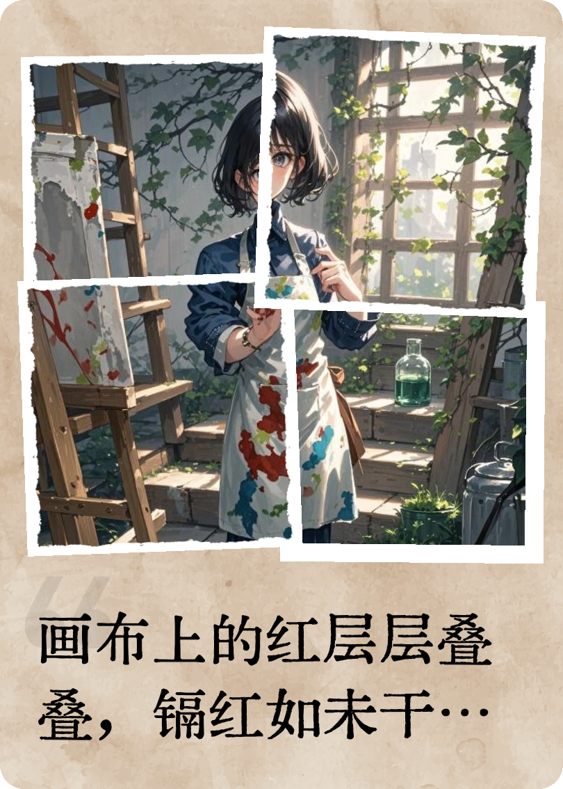 油畫上的血跡