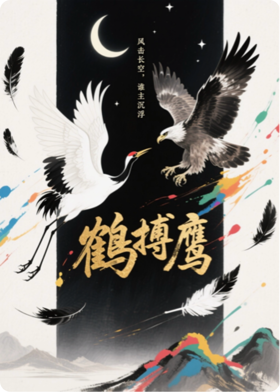 鶴搏鷹