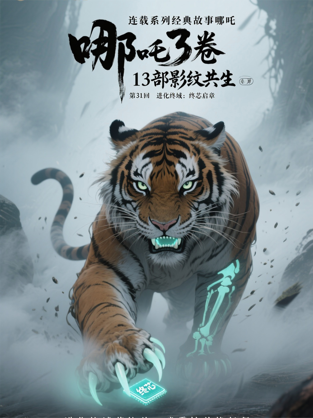 哪吒3卷第13部影紋共生第31回進化終域：終芯啟章