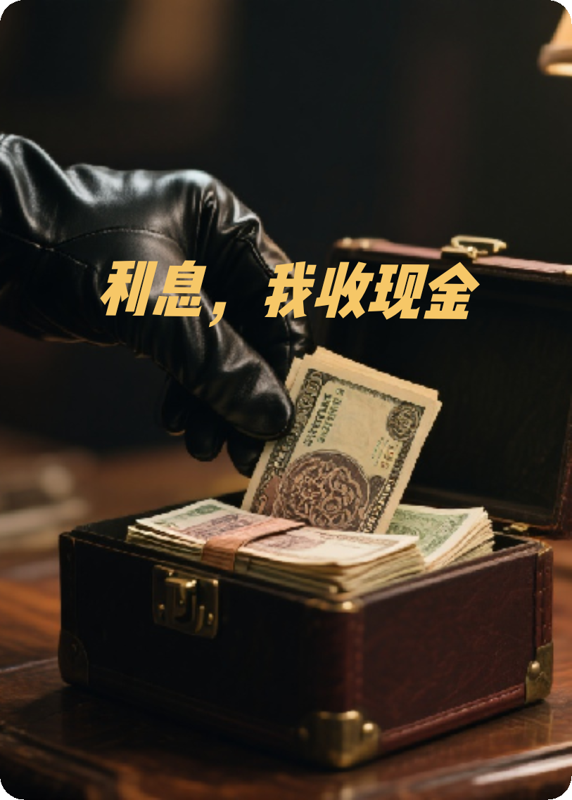 利息，我收现金
