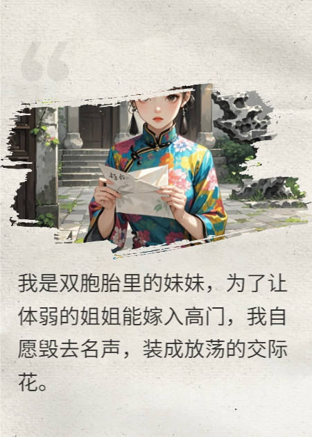 我嫁姐姐的備胎，他帶回姐姐休我，我的身份轟動(dòng)全城