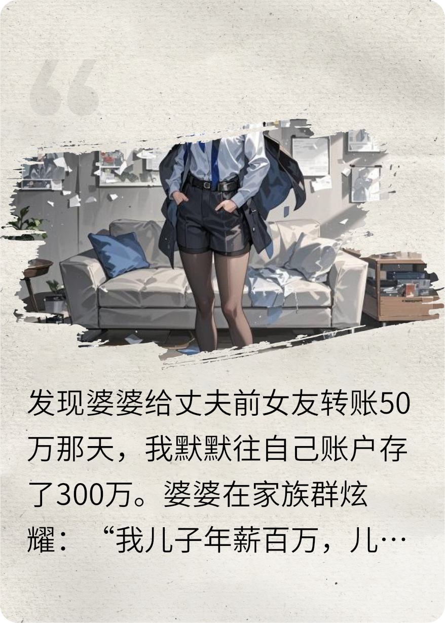 我裝瞎后，婆婆轉賬給丈夫白月光