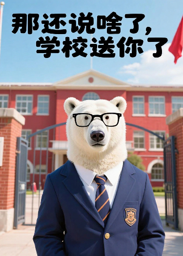 那還說(shuō)啥了，學(xué)校送你了