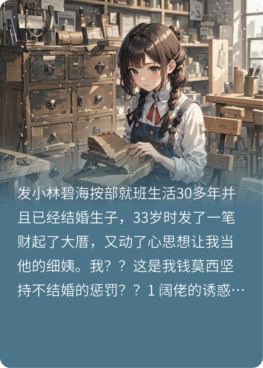 發(fā)小掙錢后想讓我當(dāng)細(xì)姨？