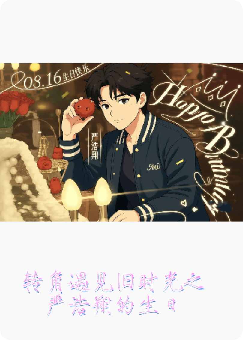 轉(zhuǎn)角遇見舊時(shí)光之嚴(yán)浩翔的生日